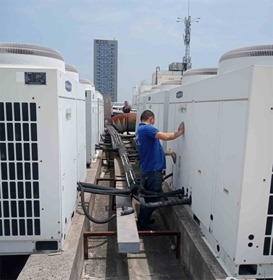 通渭中央空调制热和不制冷系统维修方法